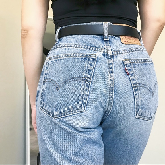 Levi's Denim - [Levi’s] Vintage 550 High Waisted Light Wash Jeans